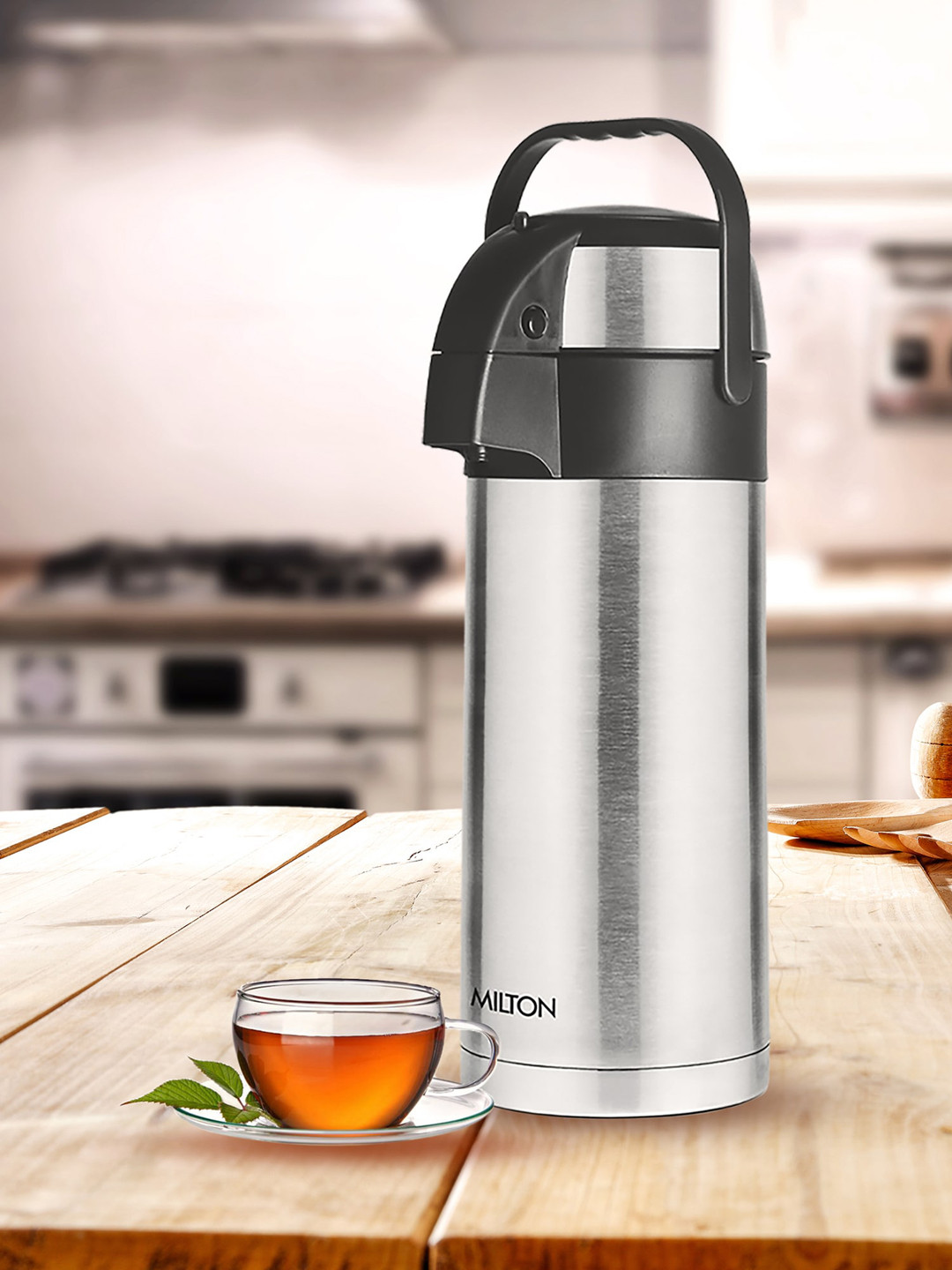 Milton Beverage Dispenser 3500 Stainless Steel Double Wall Vacuum Flask - 3.5L