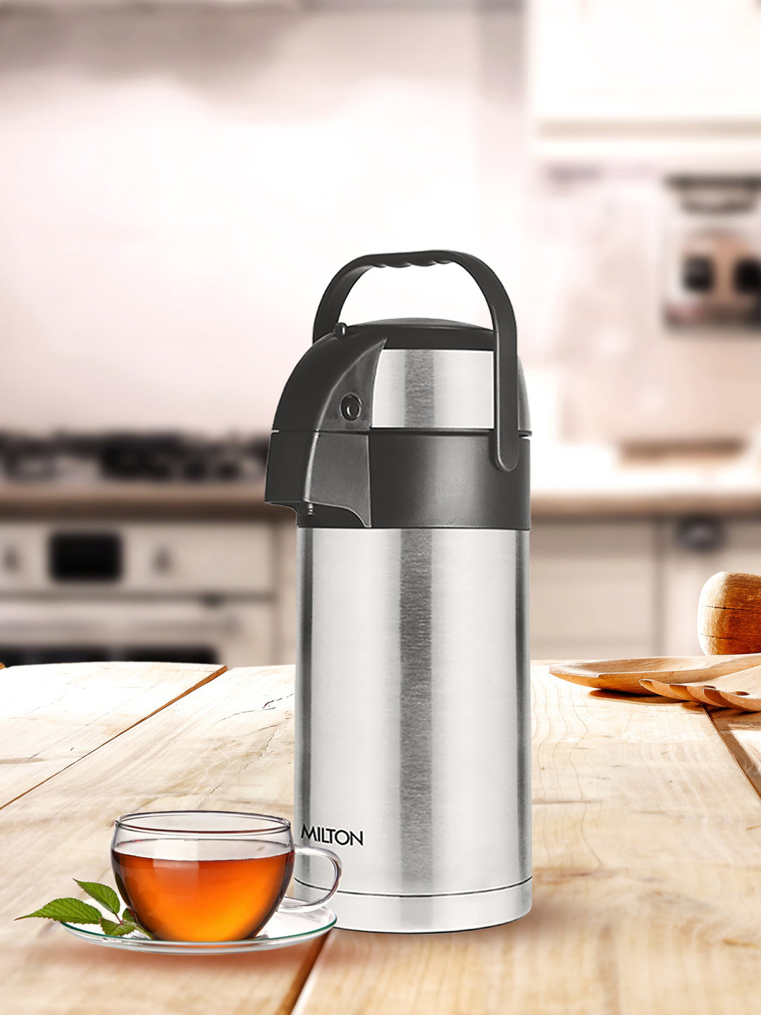 Milton Silver Colourblocked Stainless Steel BPA Free Flask - 2.5L
