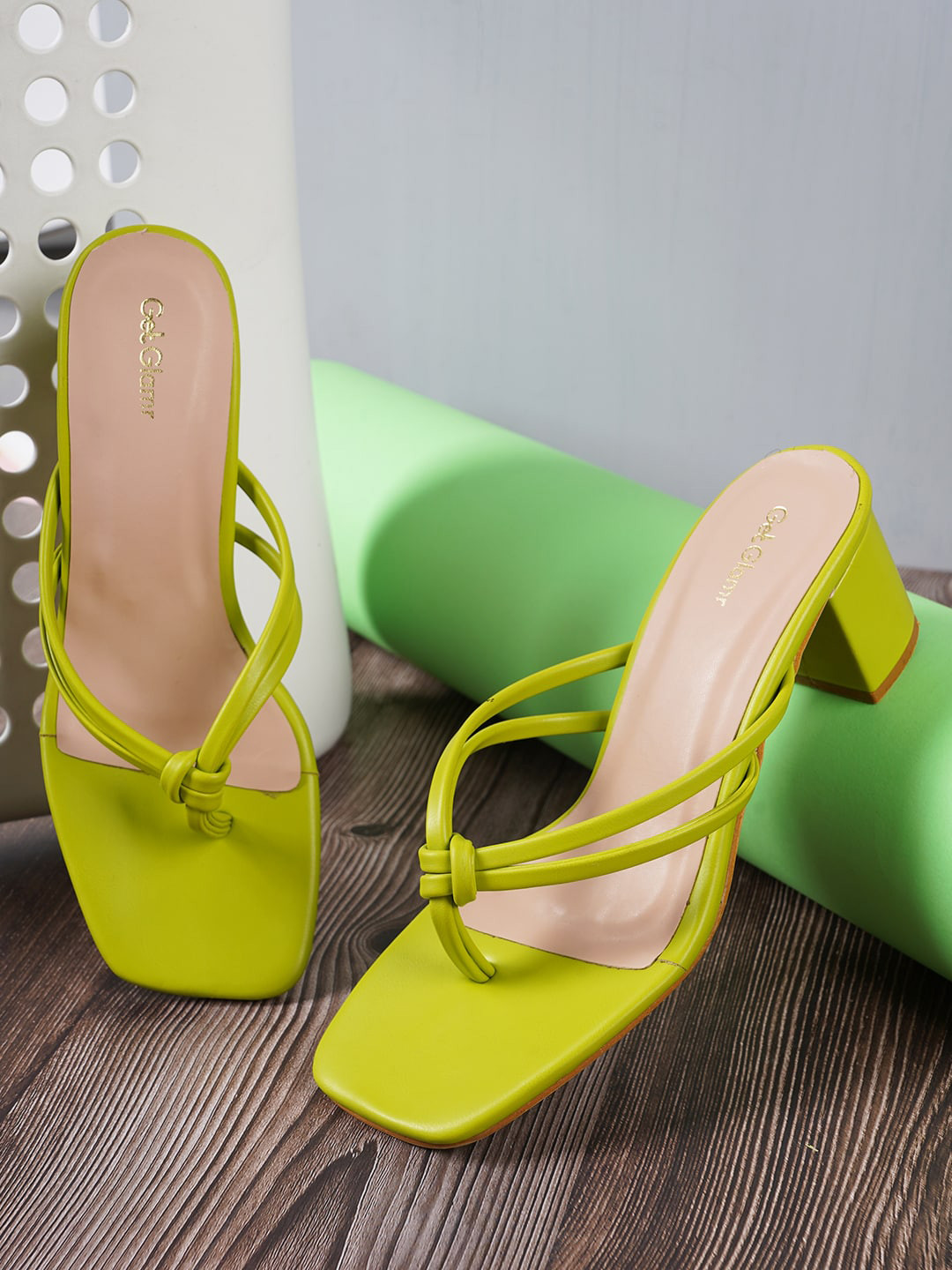 Get Glamr Solid Block Heels