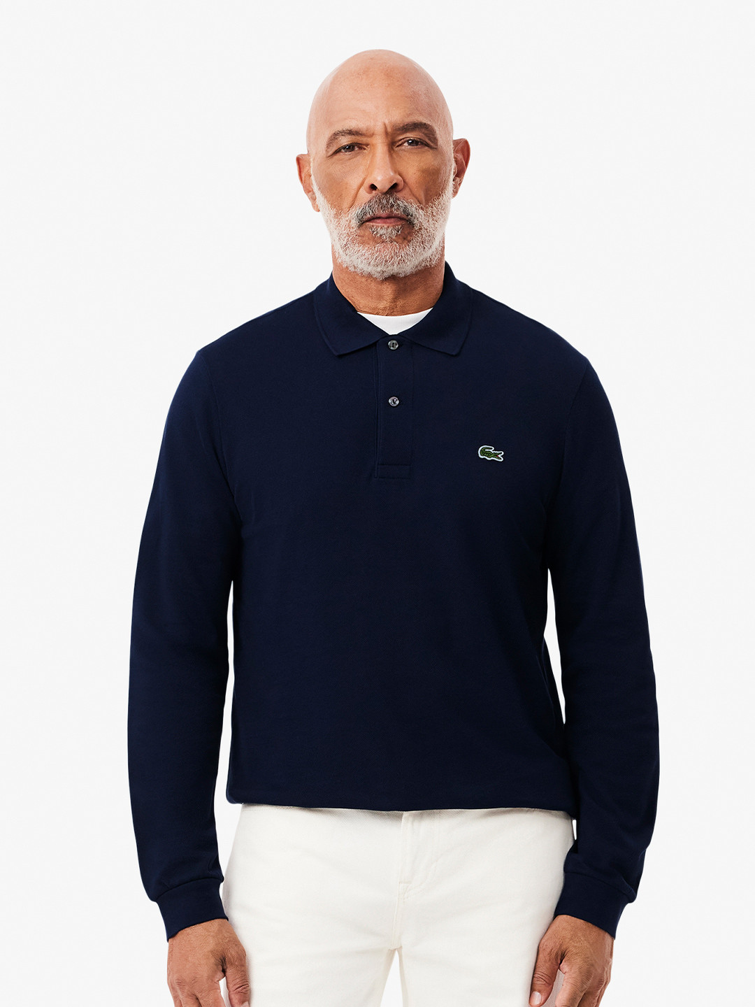 Lacoste Navy Blue Long Sleeve L.12.12 Polo