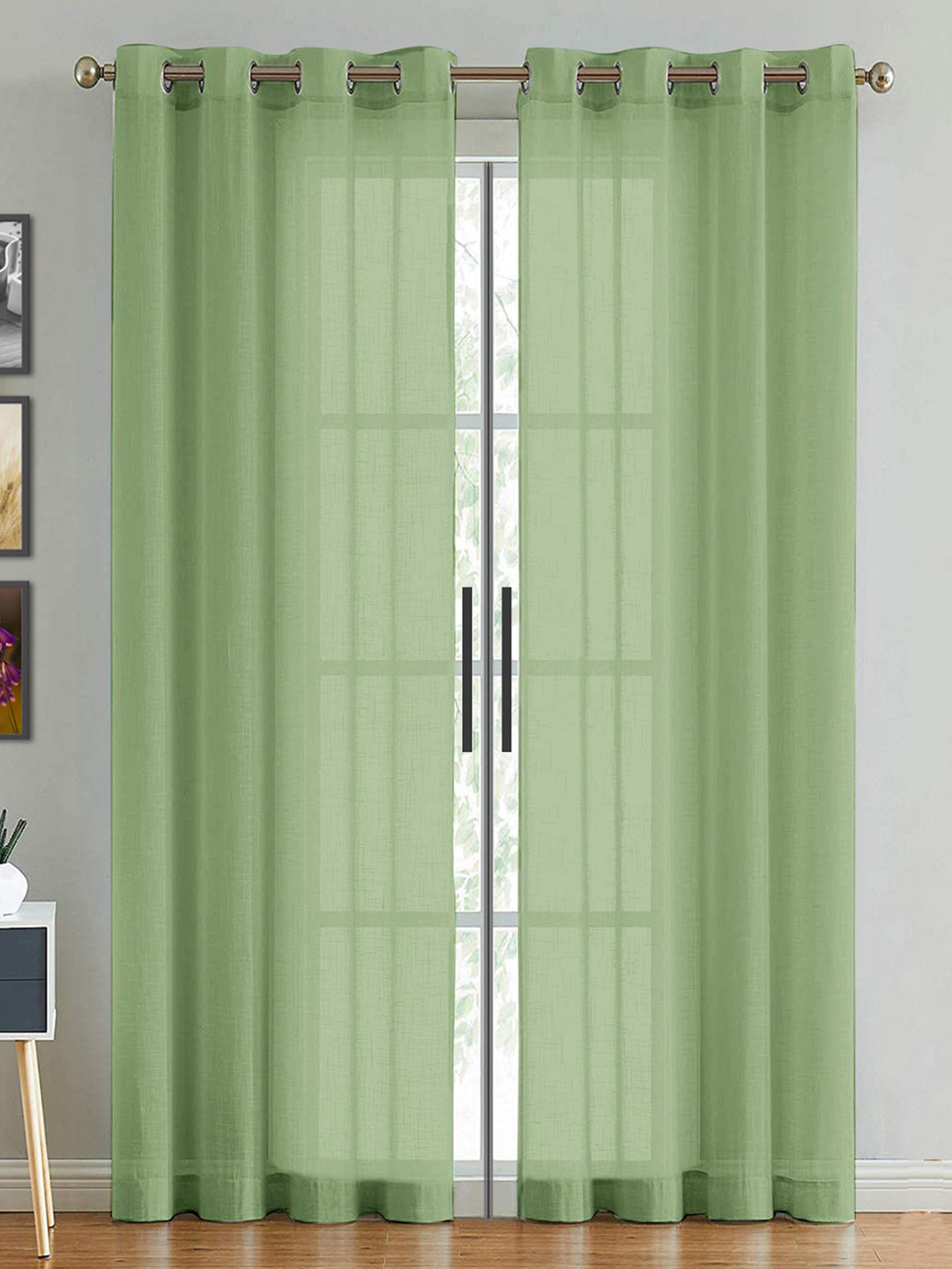HOMEMONDE Sheer Door Curtain