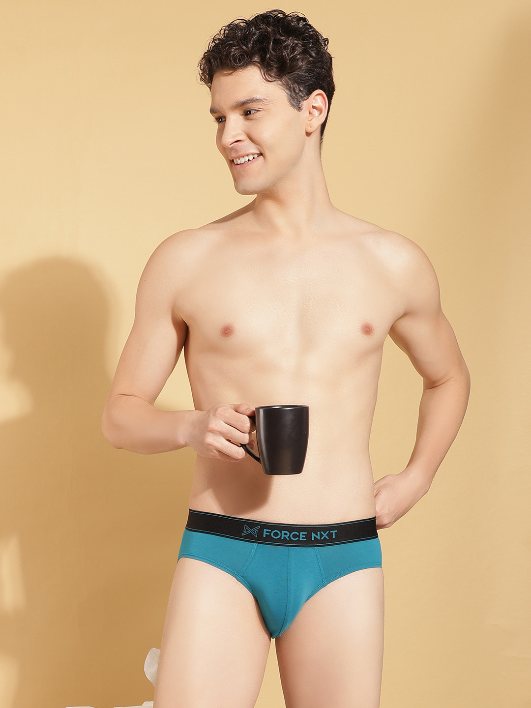 Force NXT Men Super Combed Cotton Four Way Stretch Brief