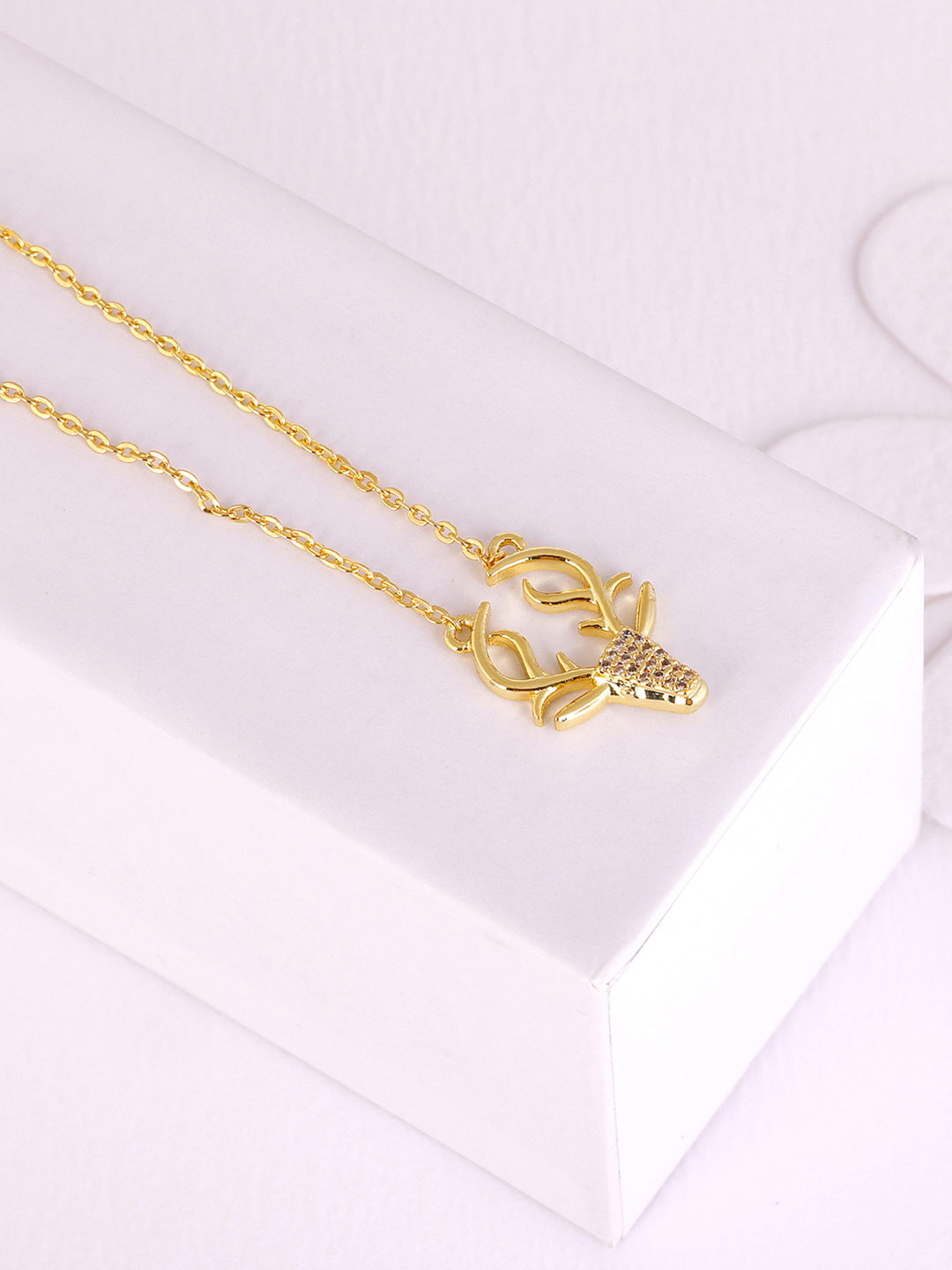 GIVA Gold-Toned Sterling Silver Gold-Plated Chain
