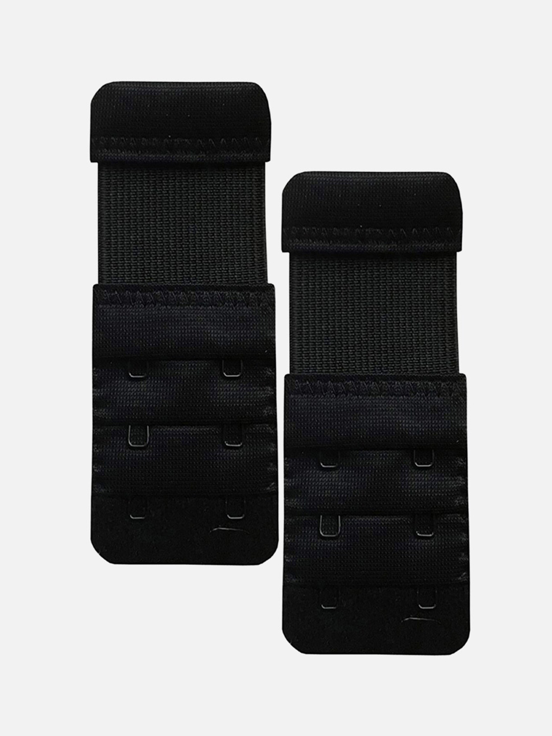 FIMS Women Pack of 2 Black Stretchable Bra Extenders