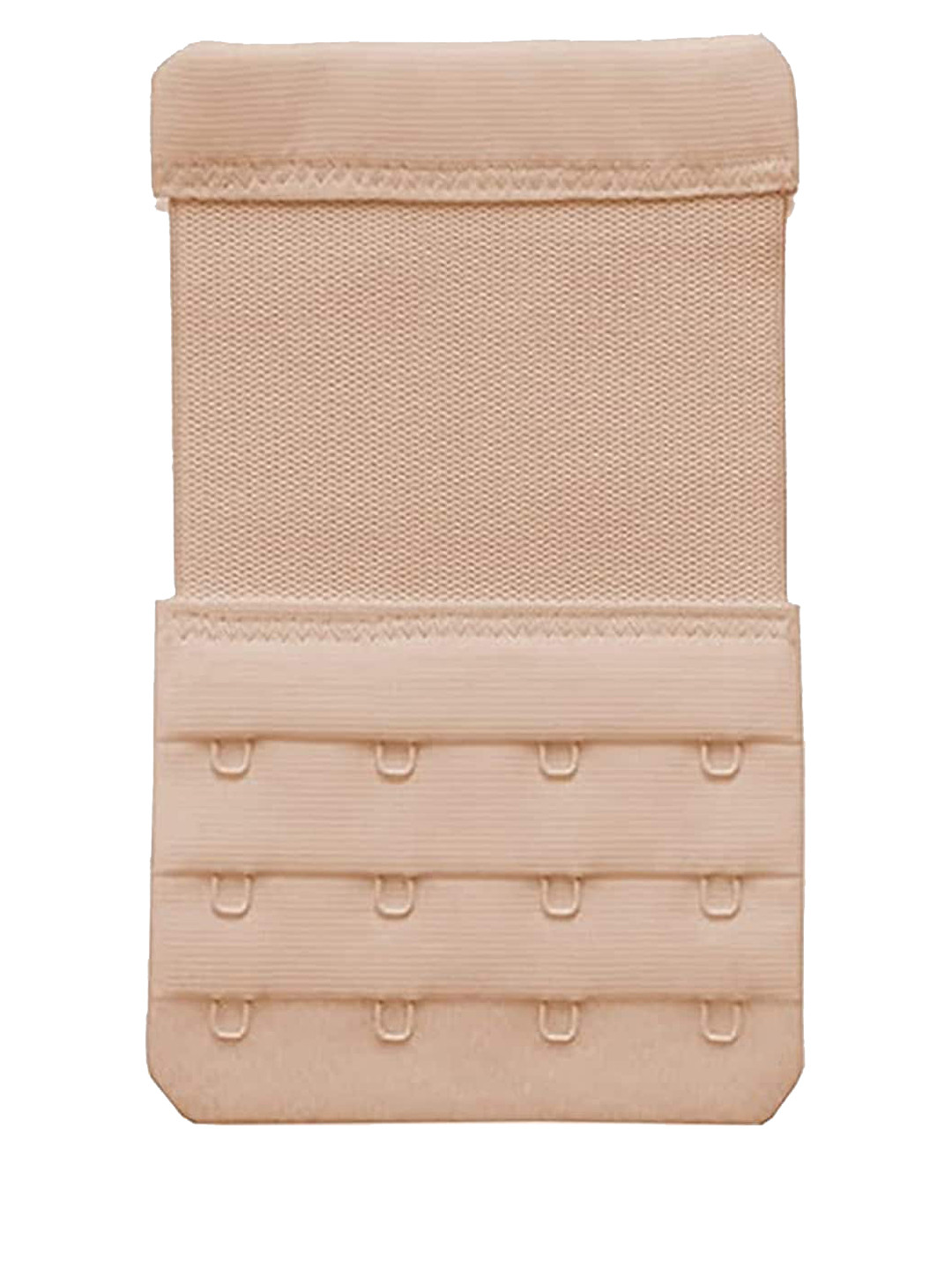 FIMS Women Bra Extenders 4 Hook 4 Eye Pack of 1 Beige Stretchy Bra Extension