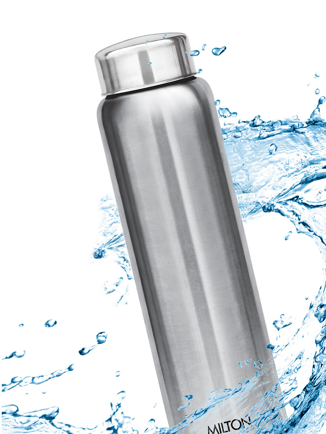 Milton Aqua 1000 Silver Stainless Steel Spill Proof 3 Piece Water Bottle - 920 ml