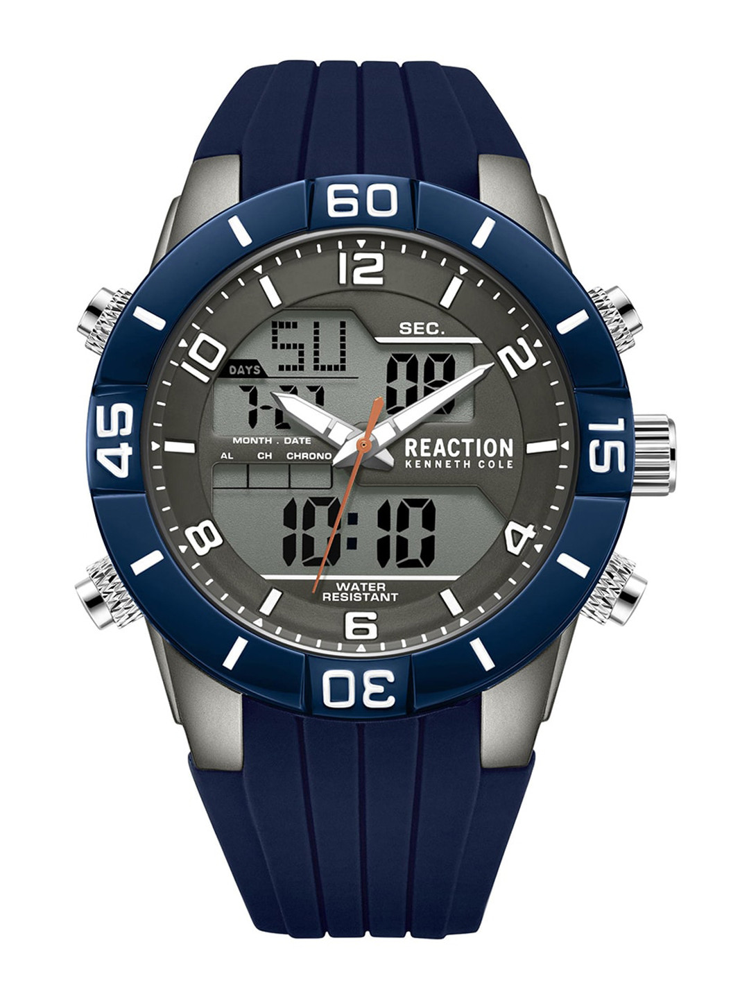 REACTION KENNETH COLE Men Black Analogue and Digital Sports Watch KRWGP9005801