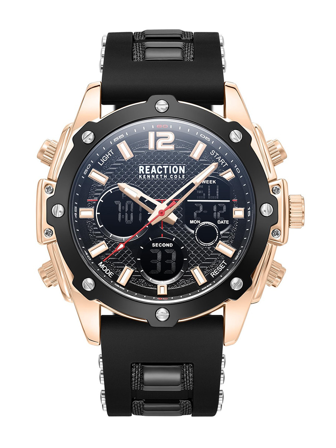 REACTION KENNETH COLE Men Analogue and Digital Strap Watch KRWGP9006701