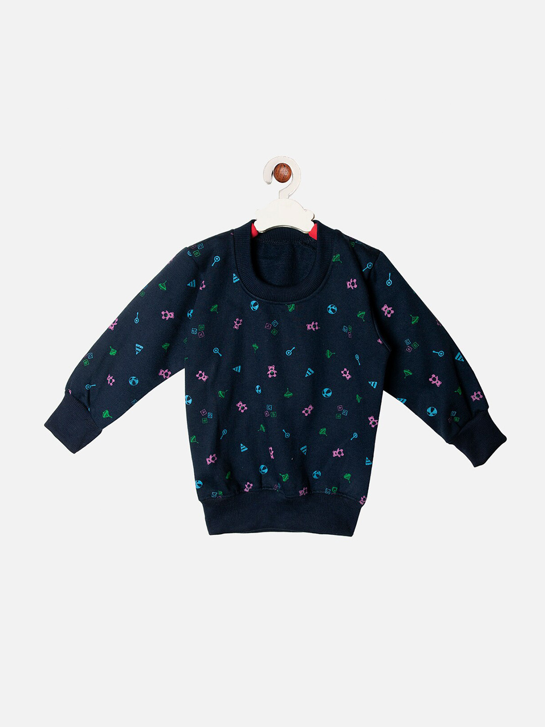 TINY HUG Unisex Kids Set Of 2 Printed Sweatshirt