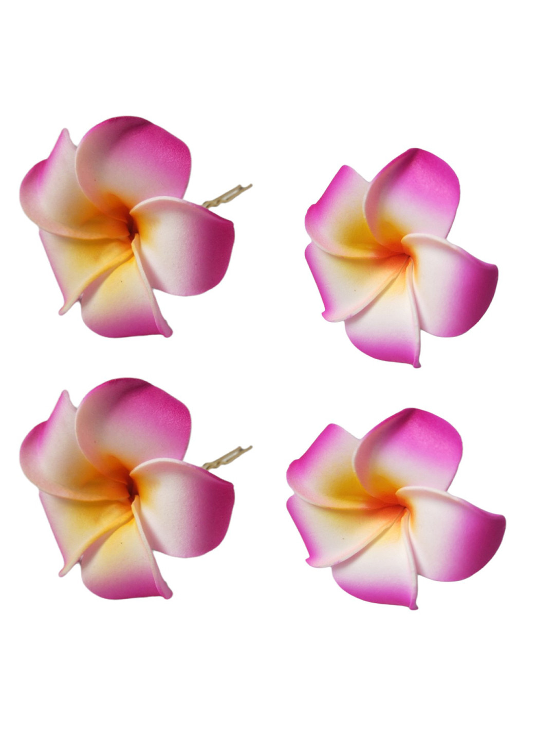 LYF5STAR Women Pink & White Set of 4 U Pins