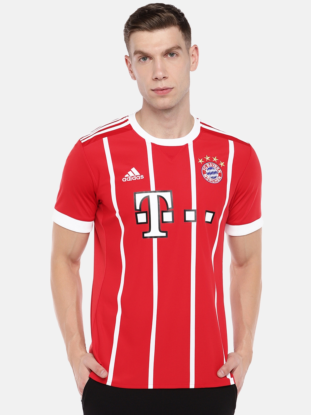 Bayern munich striped shop jersey
