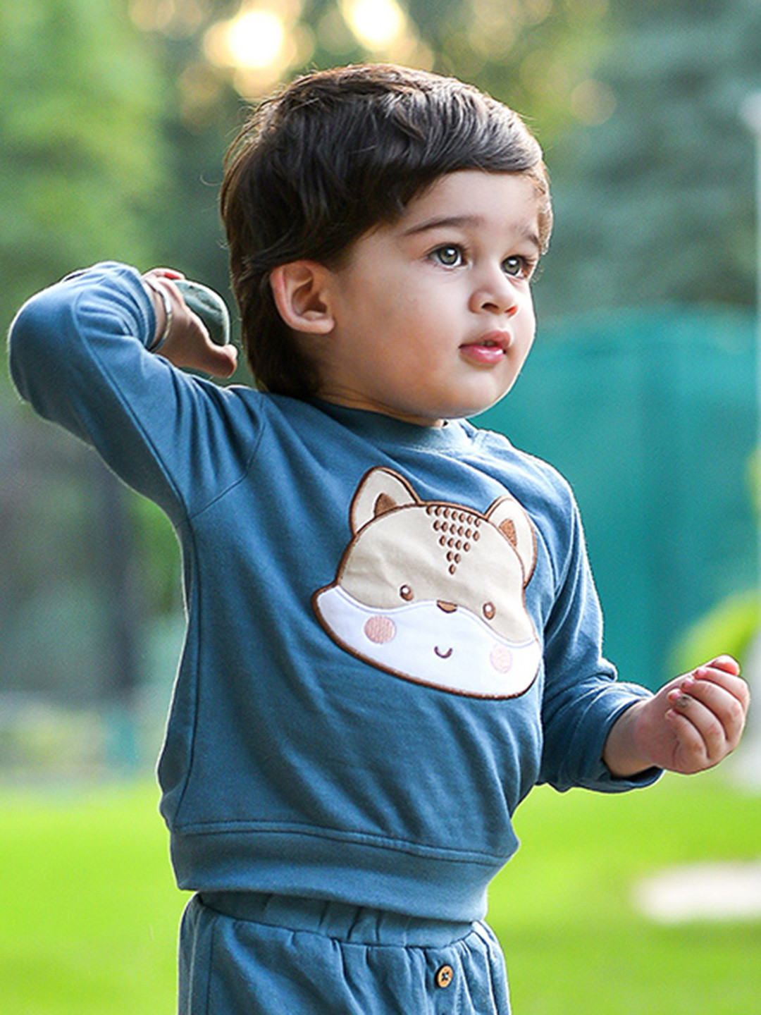 MiArcus Unisex Kids Animal Graphics Embroidered Sweatshirt