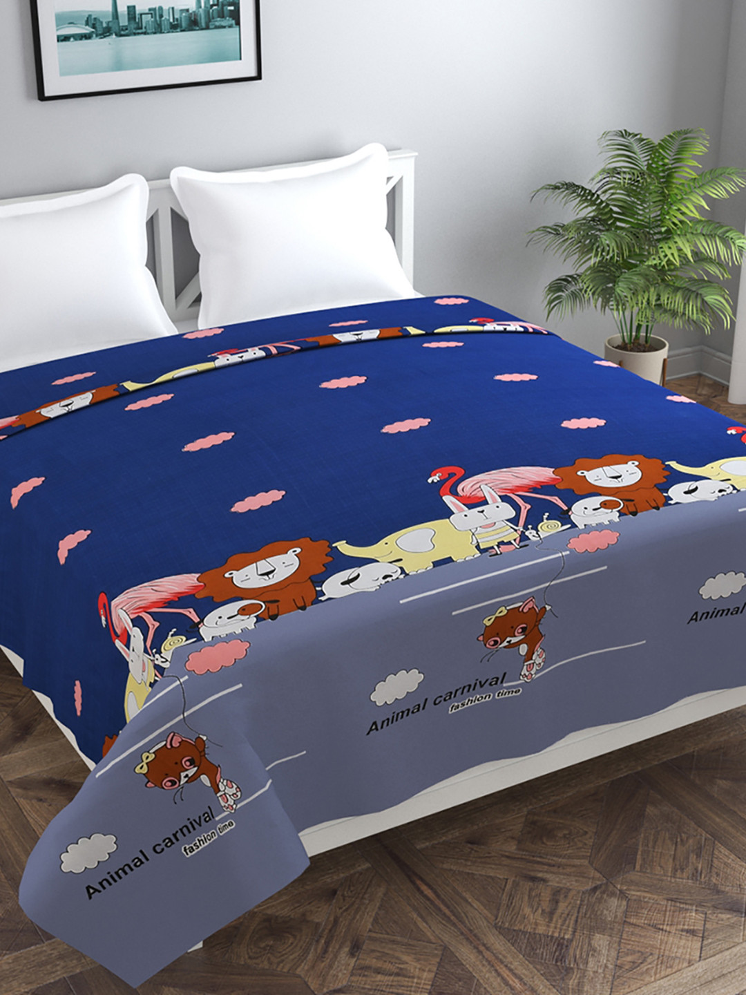 MORADO Printed Double Bed Cotton Duvet Cover