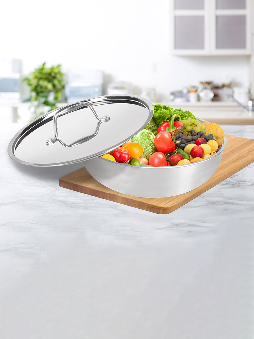 Milton Pro Cook Triply Stainless Steel Tasla with Lid 1 Litre