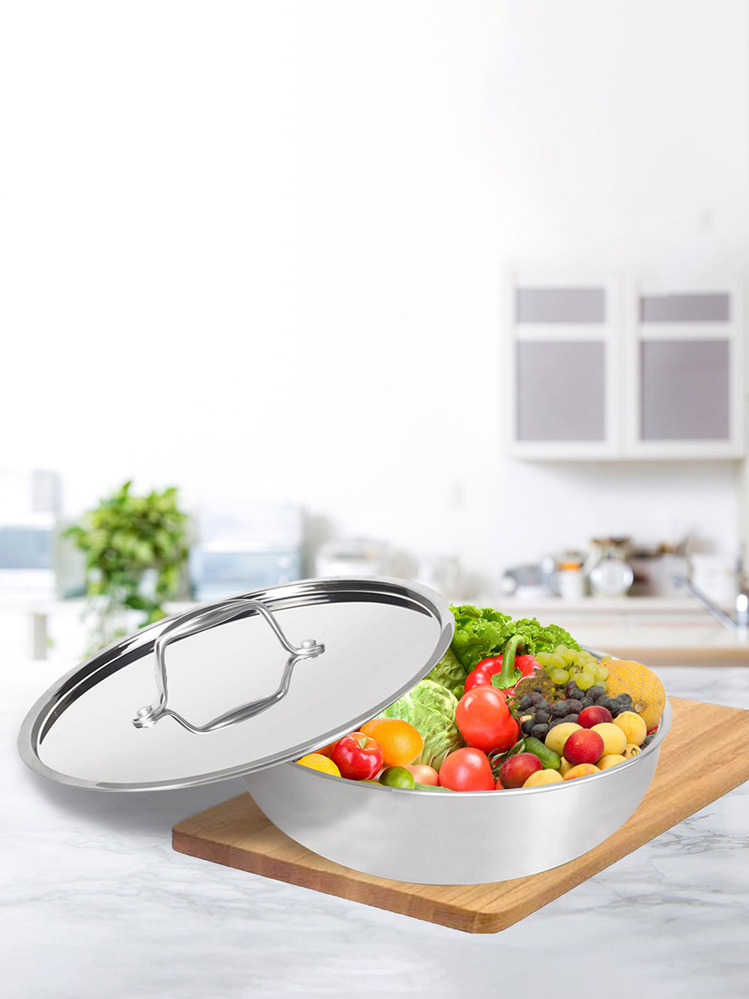 Milton Pro Cook Triply Stainless Steel Tasla with Lid 20 cm & 1.6 L