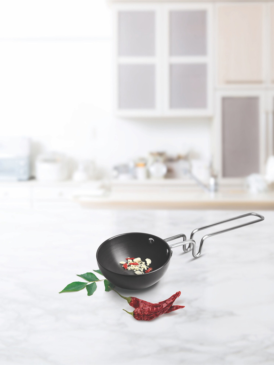Milton Grey Pro Cook Hard Anodized Tadka Pan 10 cm