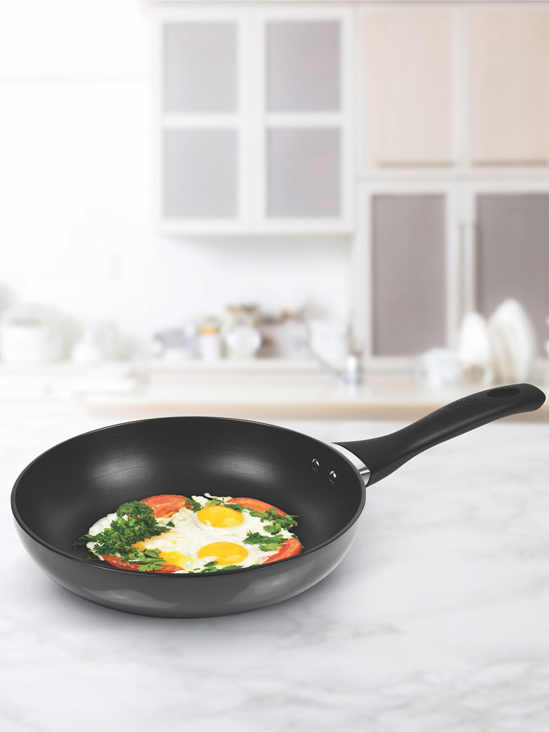Milton Pro Cook Hard Anodized Fry Pan With Stainless Steel Lid 22 cm 1.4 Litre