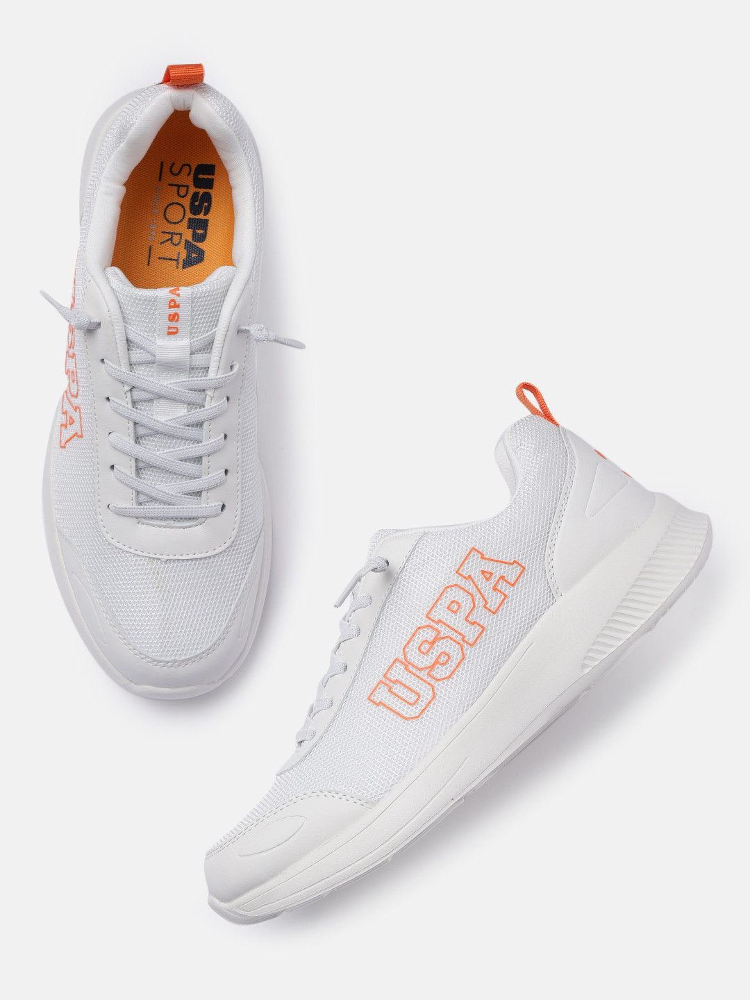 U.S. Polo Assn. Men Off White ARILL Walking Shoes