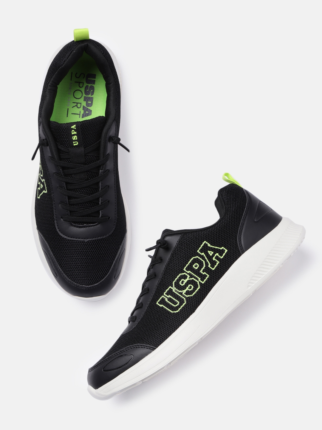 Buy U.S. Polo Assn. Black ARILL Walking Shoes Sports Shoes for
