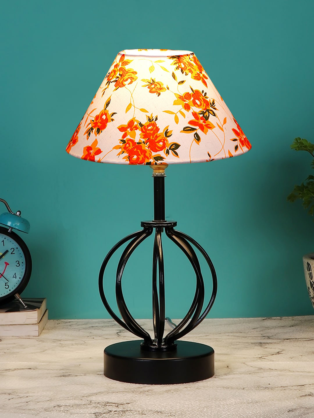 Devansh Printed Iron Base Table Lamps