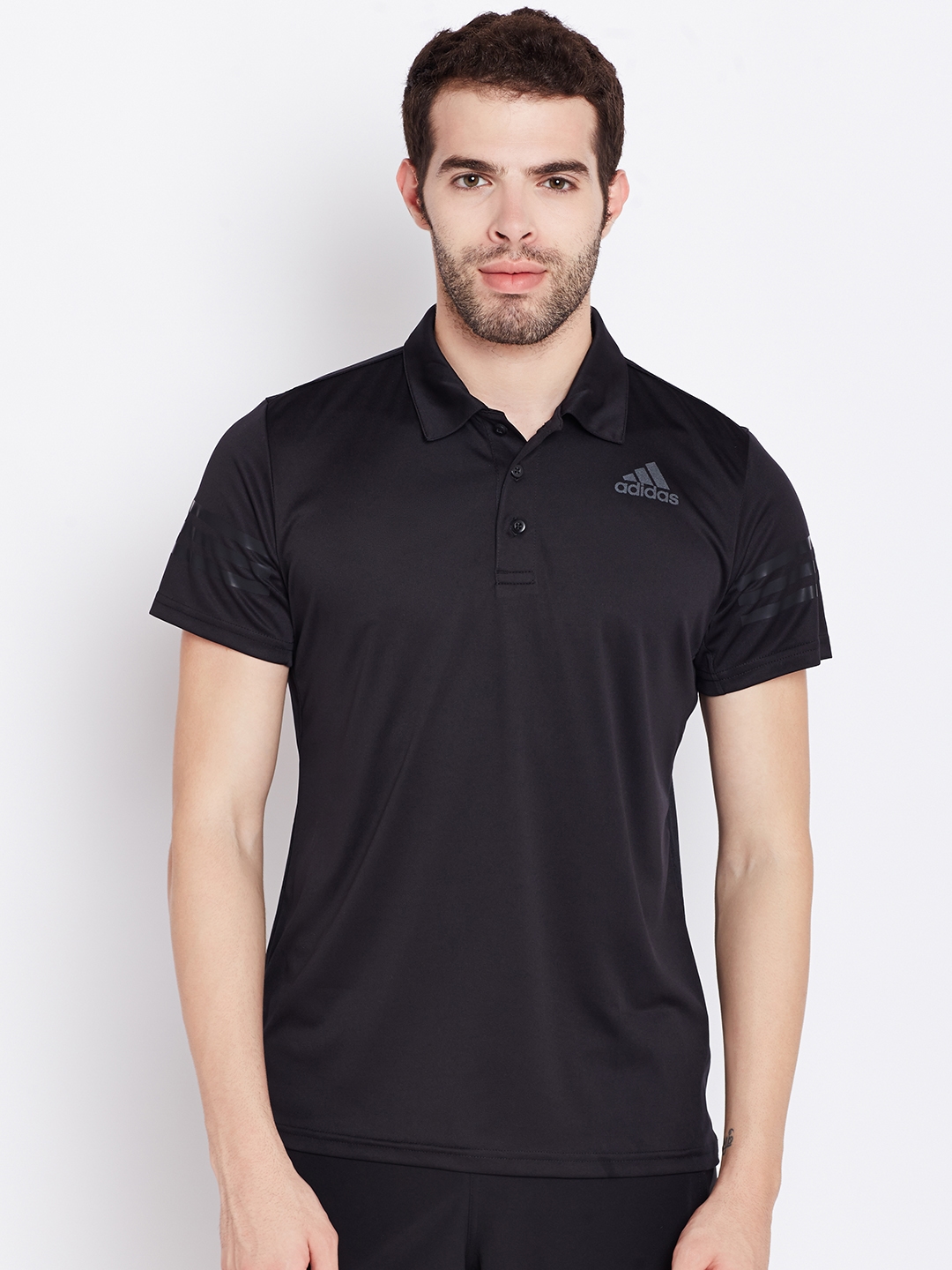 Buy ADIDAS Men Black Climacool Design Back Polo Collar T Shirt - Tshirts for 2022906 | Myntra
