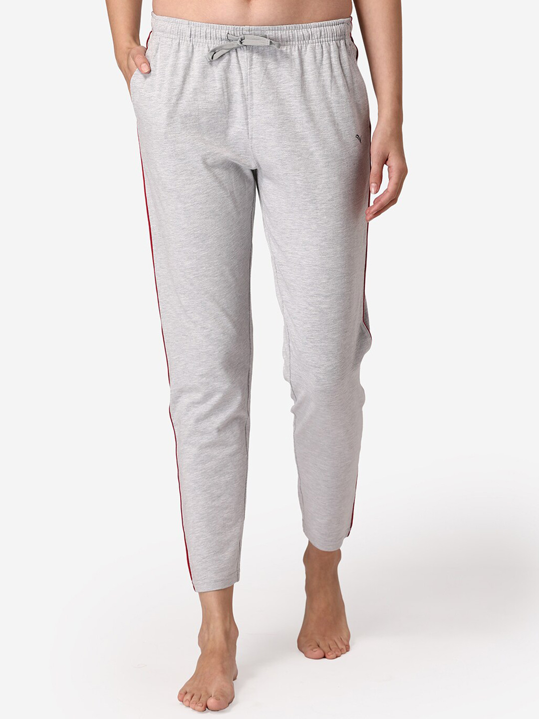 Vami Women Solid Low-Rise Cotton Track Pants
