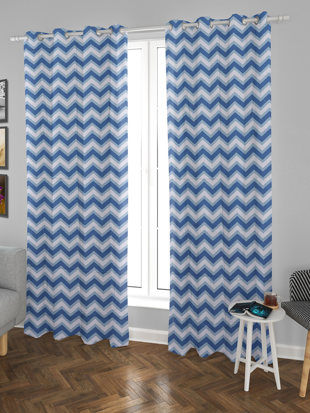 HOMEMONDE Cotton Geometric Door Curtain