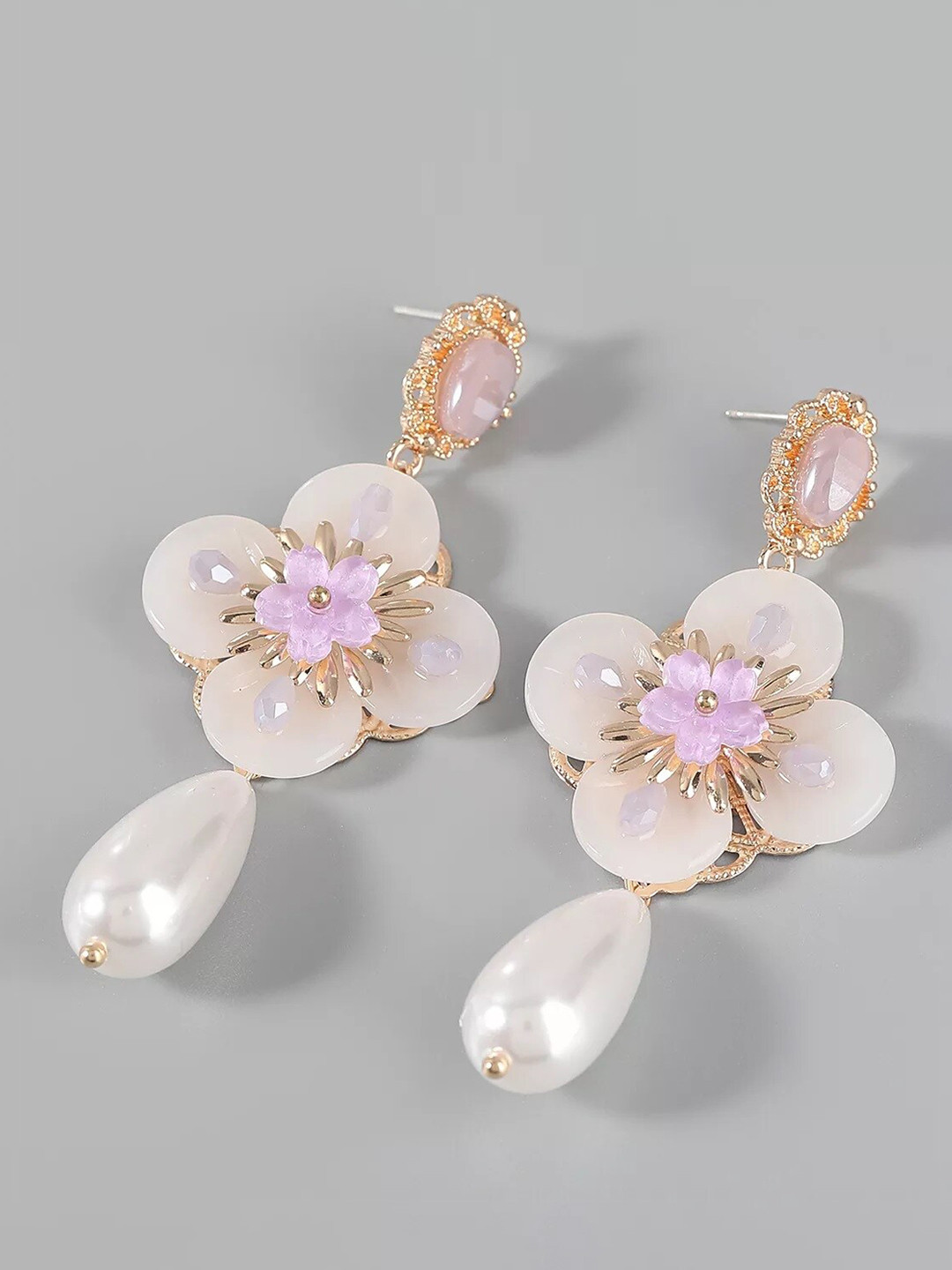 AVANT-GARDE PARIS Floral Drop Earrings
