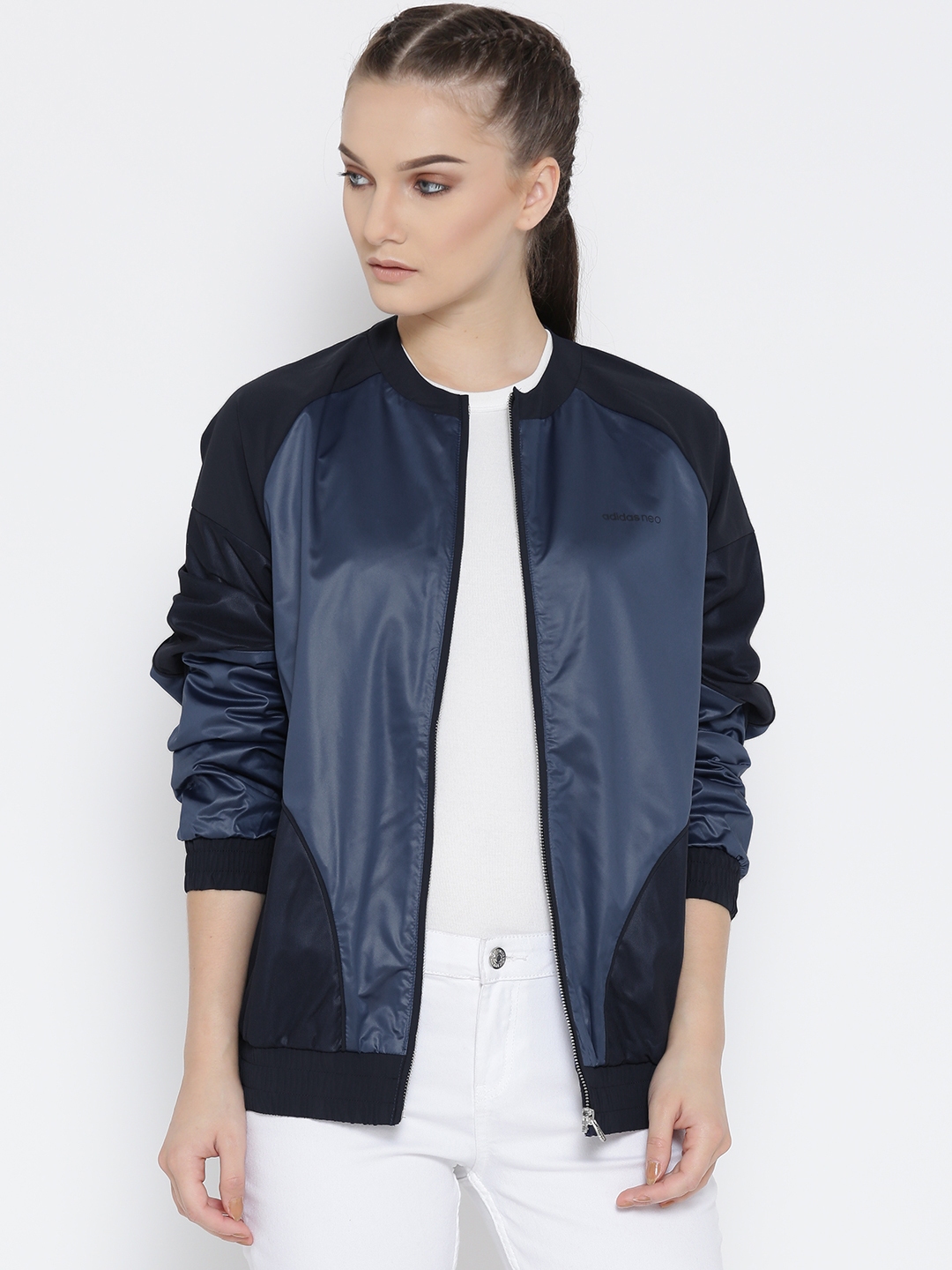 adidas neo leather jacket