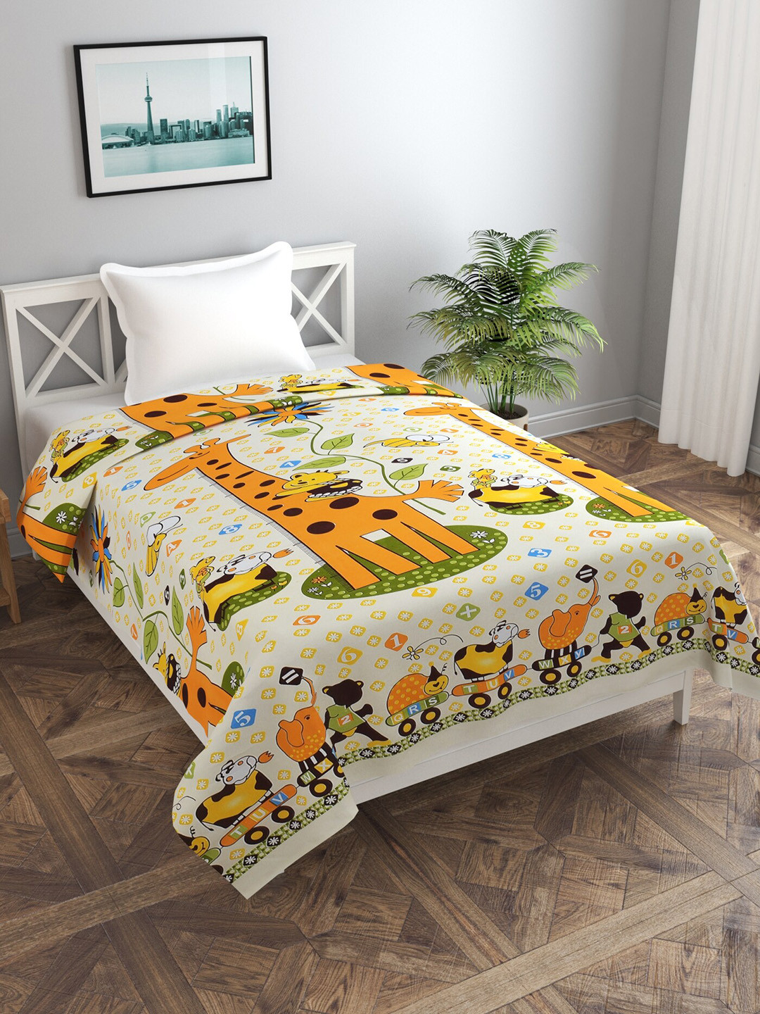 MORADO Printed Teen Giraffe Single Duvet Cover