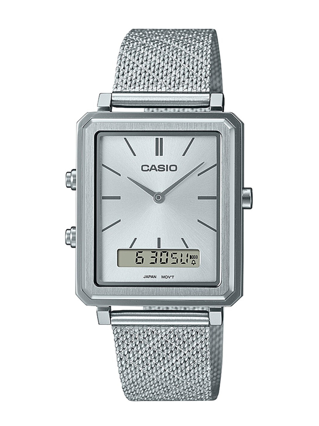 CASIO Men Stainless Steel Textured Straps Analogue Watch A2089