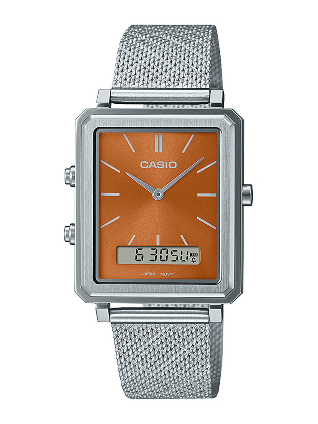 CASIO Men Stainless Steel Bracelet Style Strap Analogue Watch A2088