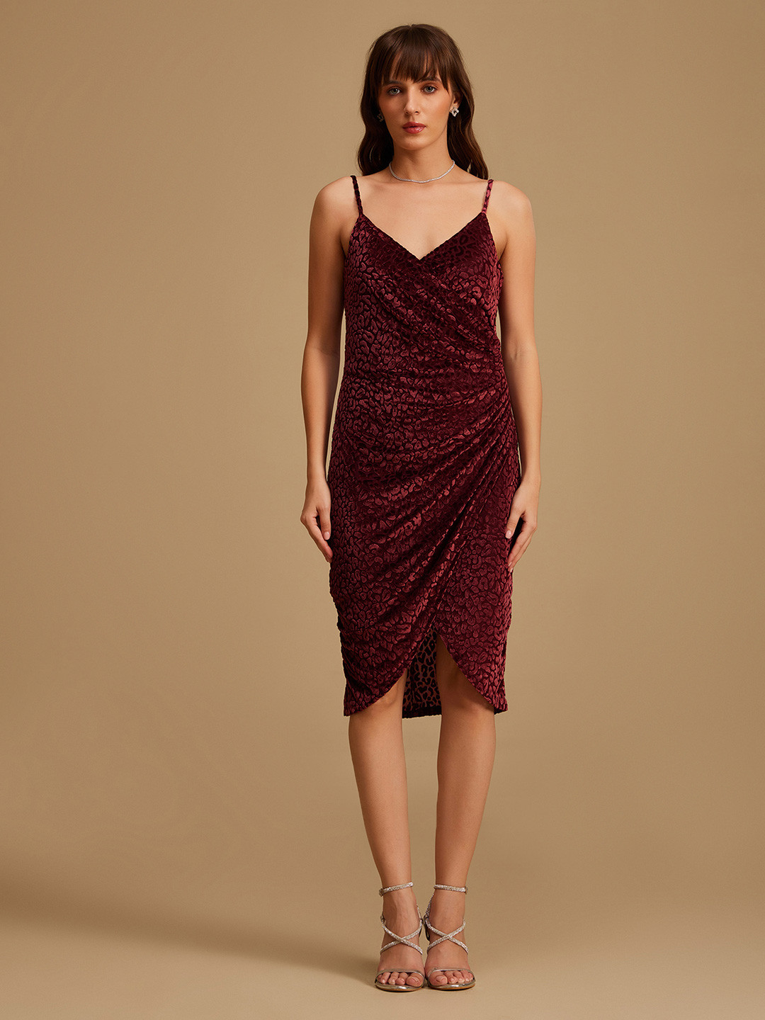 Kazo Maroon Dress