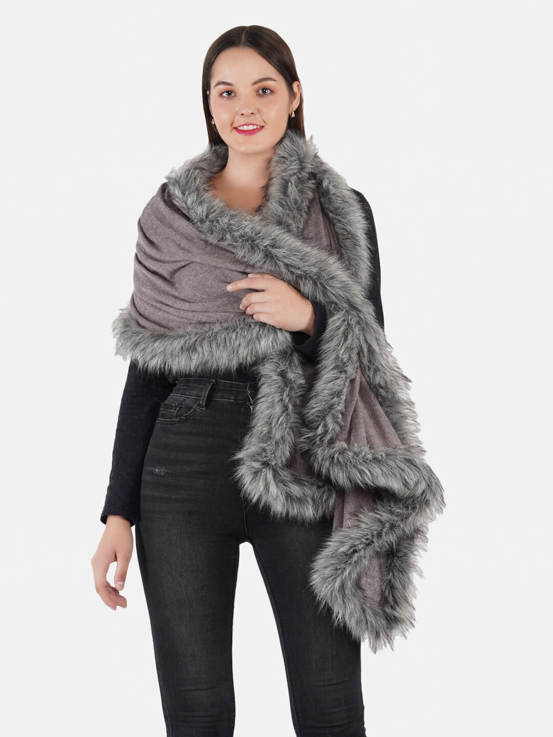 MUFFLY Women Solid Wool Stole