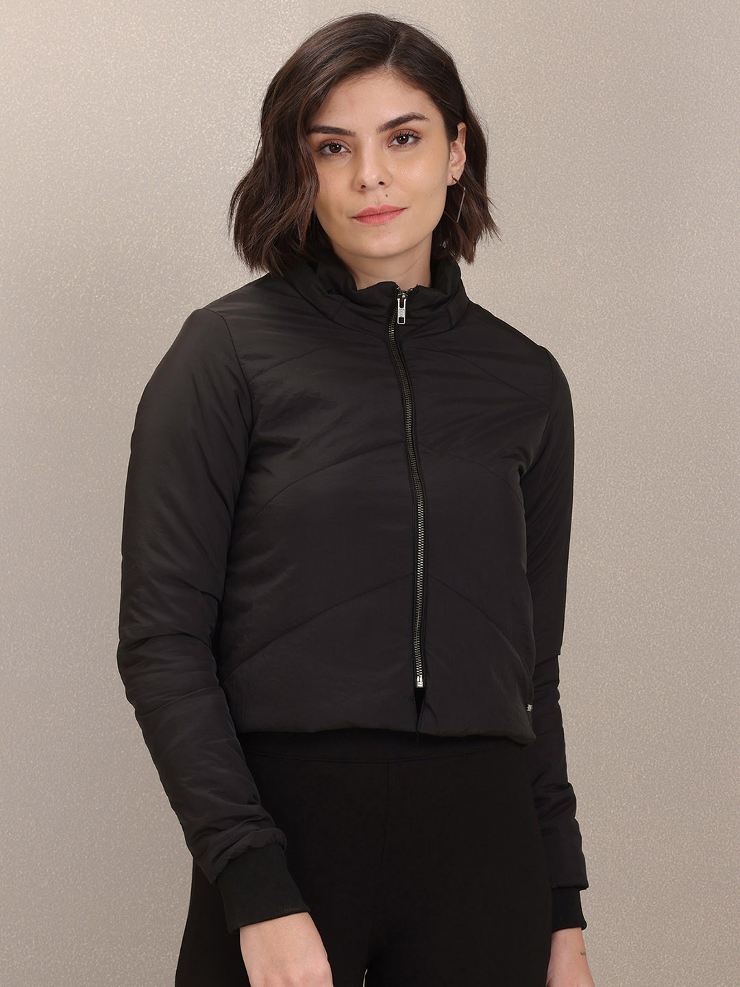 U S Polo Assn Women Black Padded Jacket