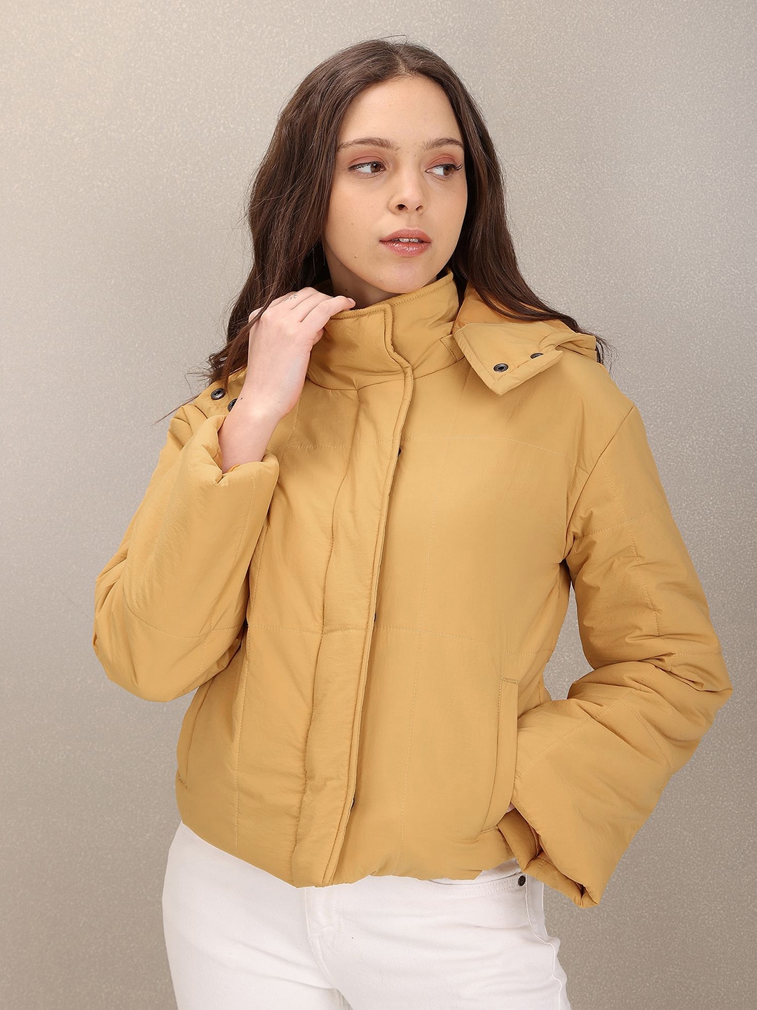 Womens mustard hot sale padded coat