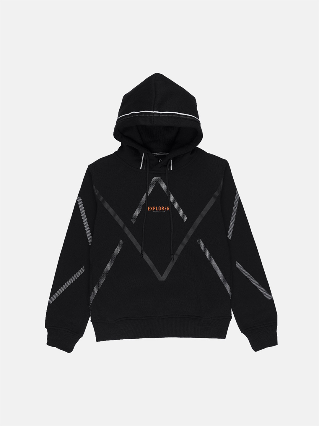 Status Quo Boys Black Printed Sweatshirt
