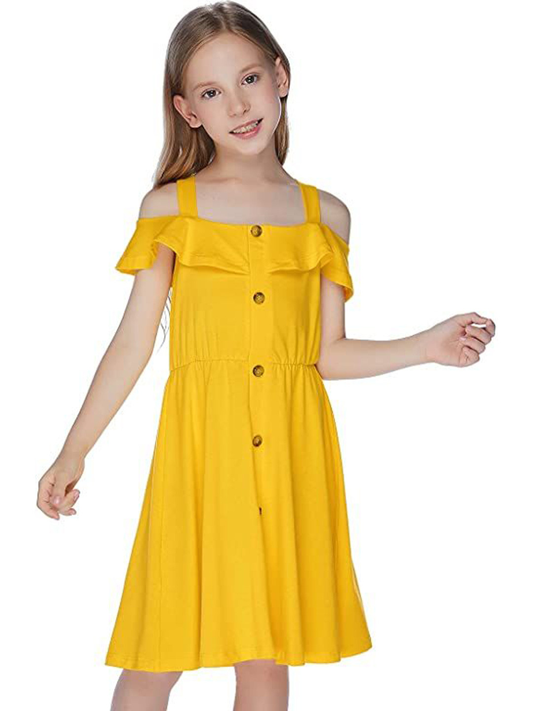 FAIRY DOLLS Cold-Shoulder A-Line Dress