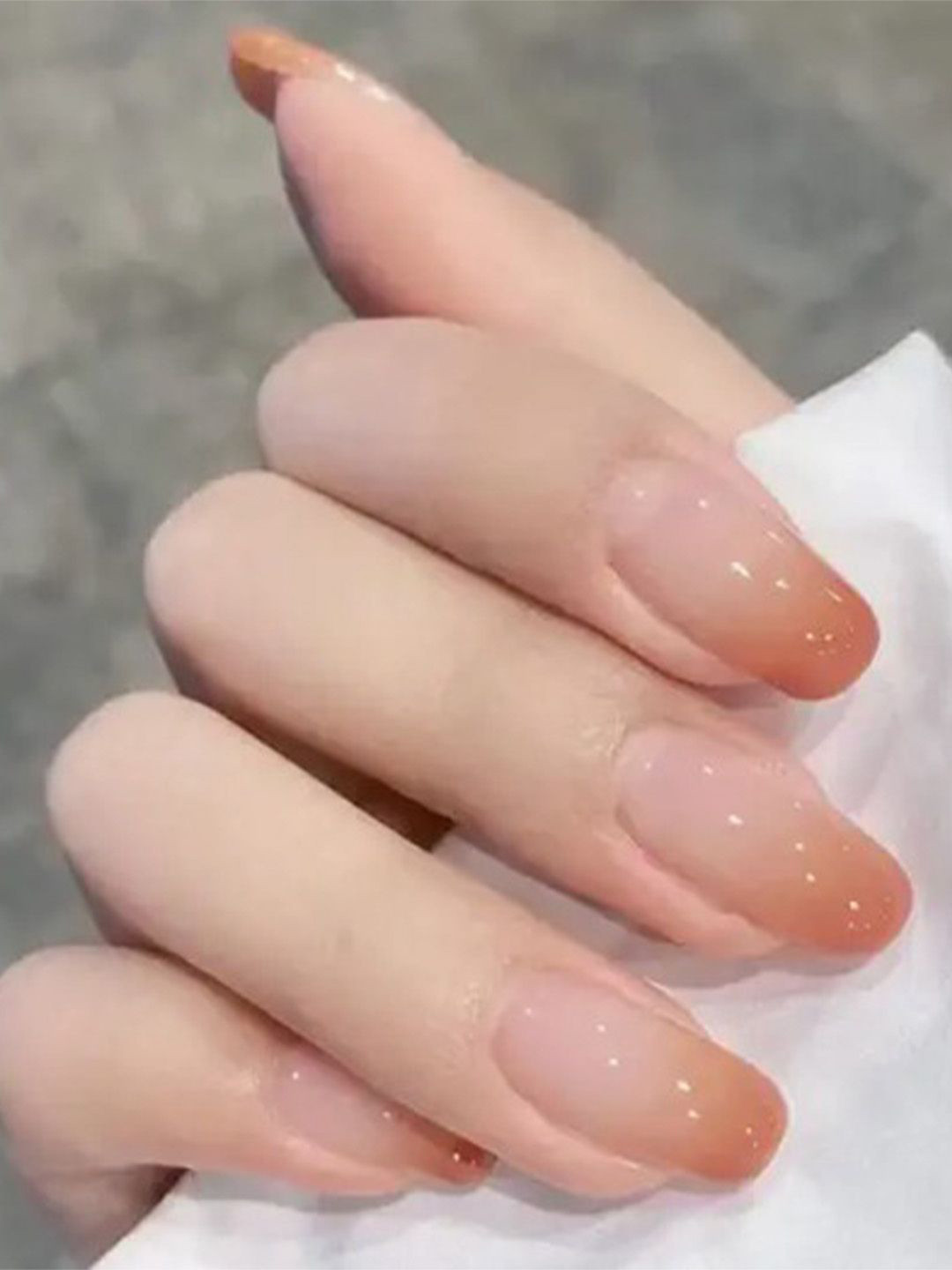 Gush Beauty Nailed It 24Pcs Medium Almond Press On Nails - Orange Sunset