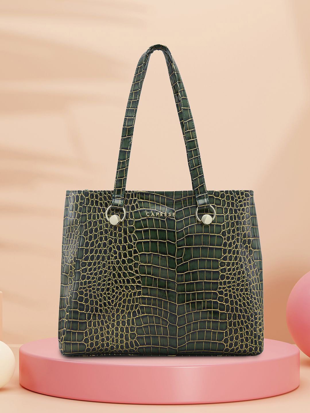 Caprese Miranda Women Green Large Tote Bag