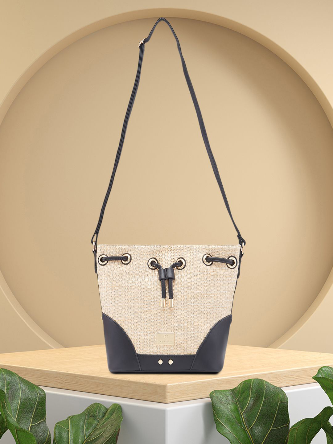 Caprese Georgia Women Black Medium Sling Bag