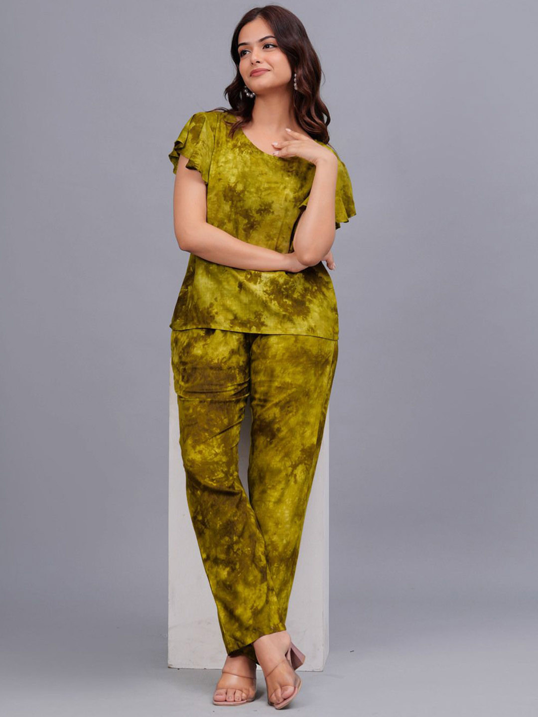 Bachuu Tie & Dye Top With Trouser