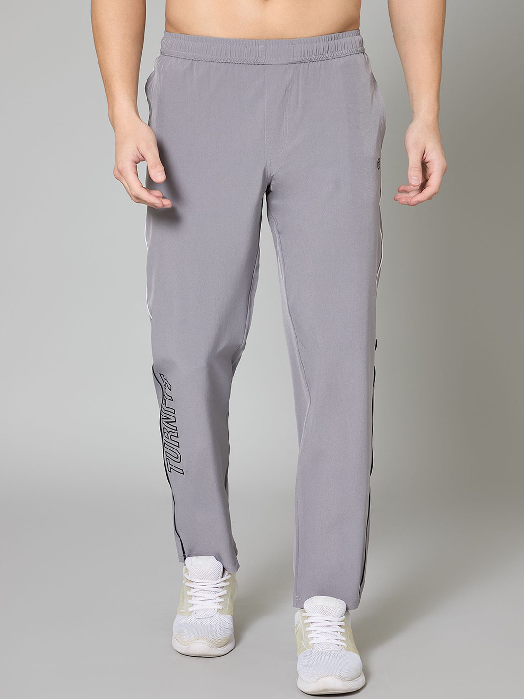 TURNFIT Men Mid-Rise Lightweight Running Trackpants