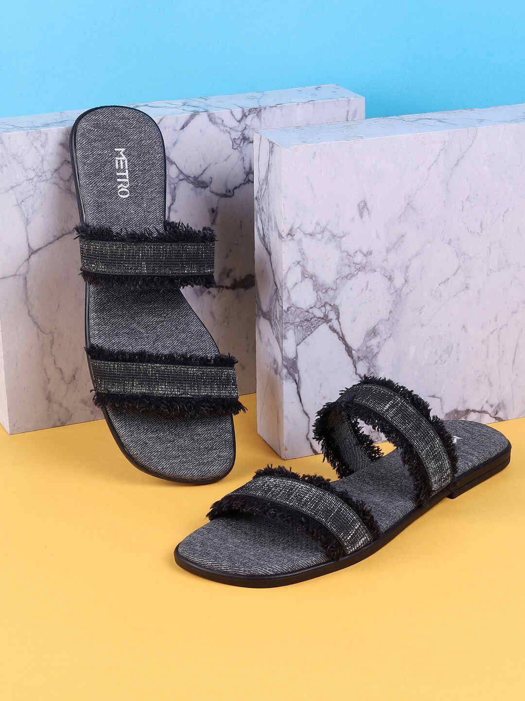 Metro Women Open Toe Flats