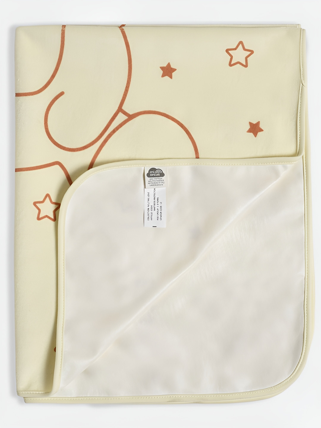 MiArcus Printed Mattress Protector with TPU Lamination, 90x70 cm - Off White