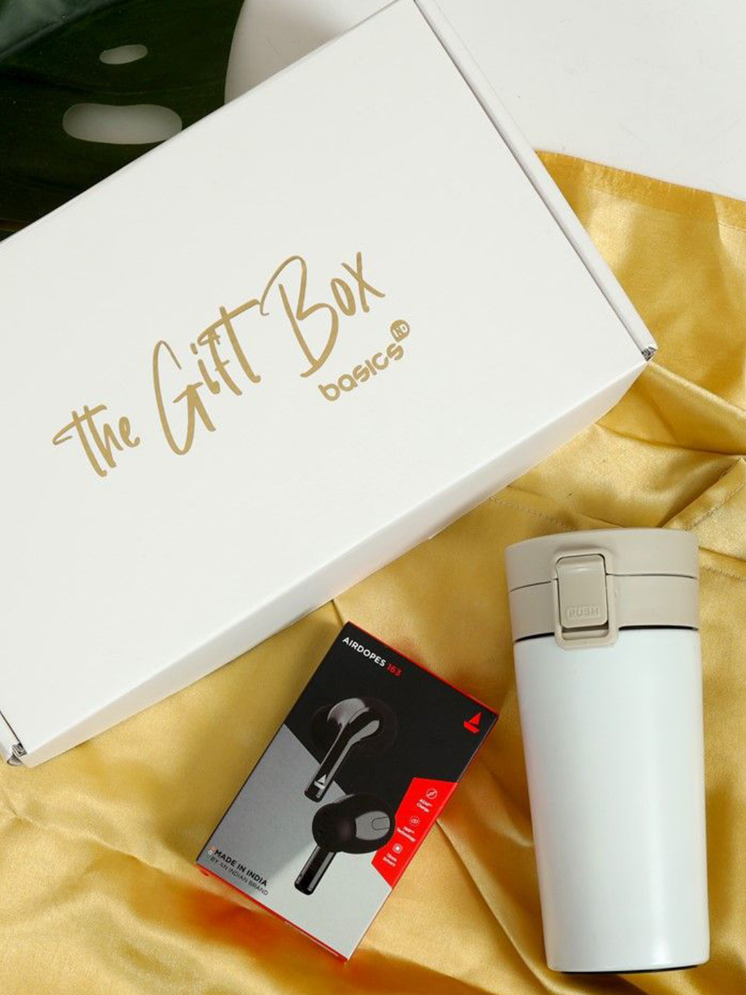 basics IND Boat Airdopes White 163 M with Push Button White Mug