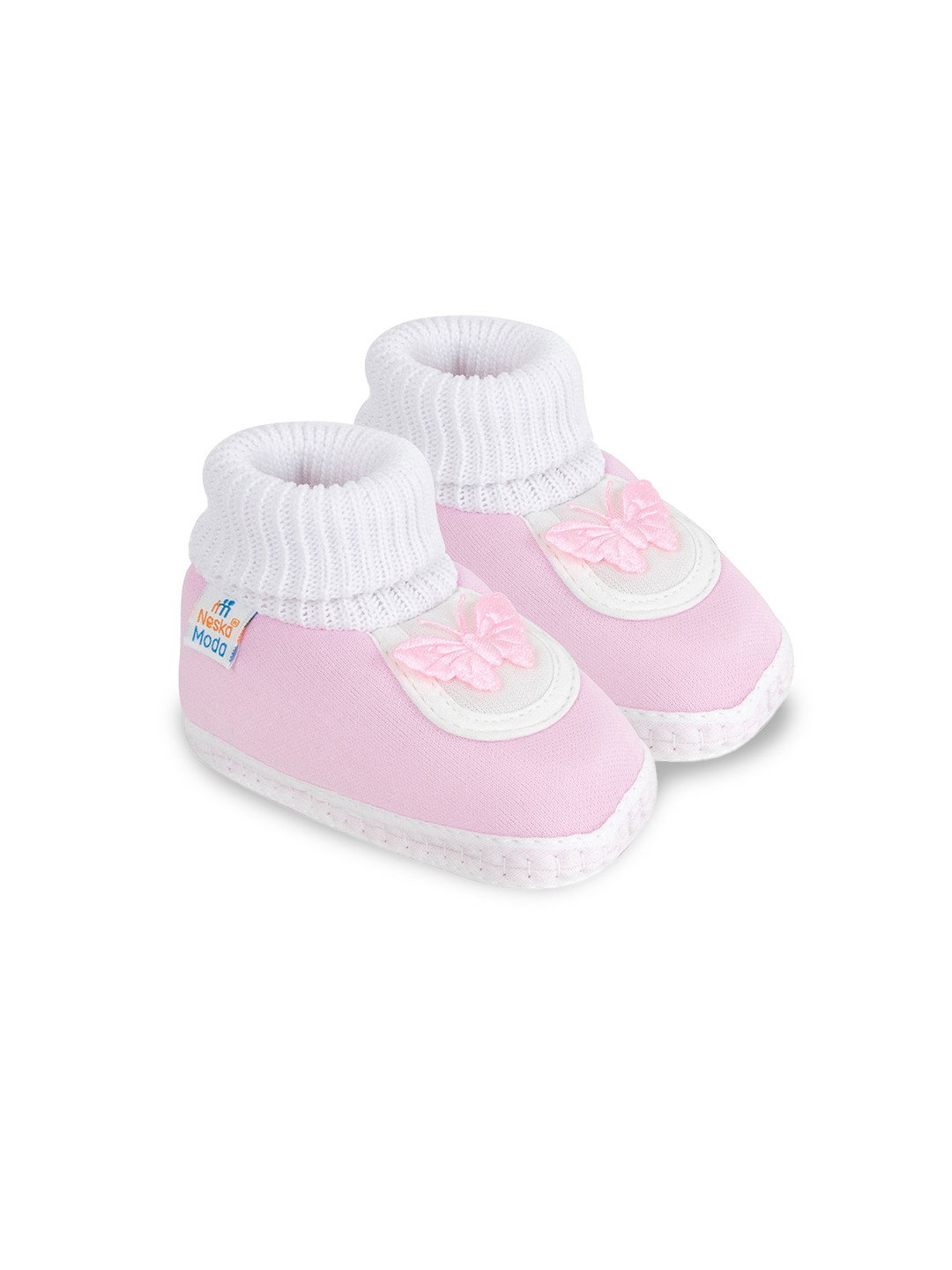 NESKA MODA Unisex Kids Cotton Booties