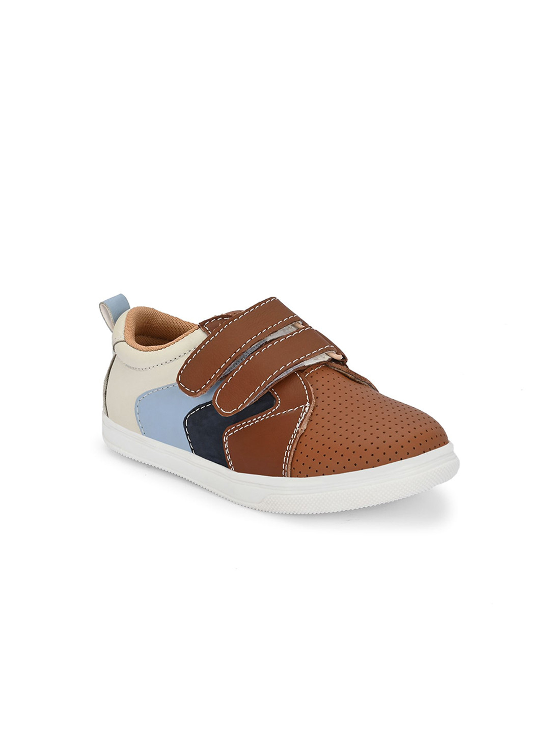 TUSKEY Boys Printed Leather Slip-On Sneakers