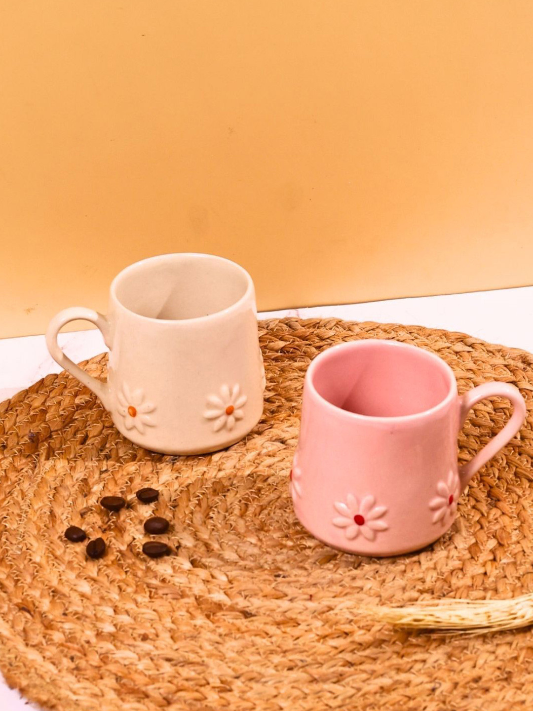 WEAVING HOMES I Nerver Question My Wifes Choices White Floral Ceramic Handmade 2 Piece Mugs-200ml