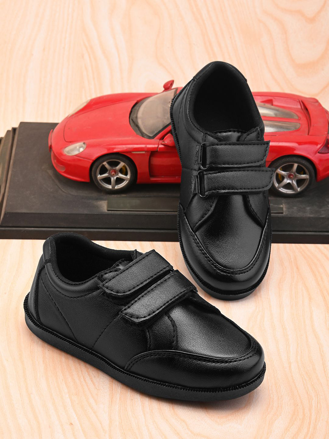 STEFENS Boys Round Toe Formal School Monk Shoes